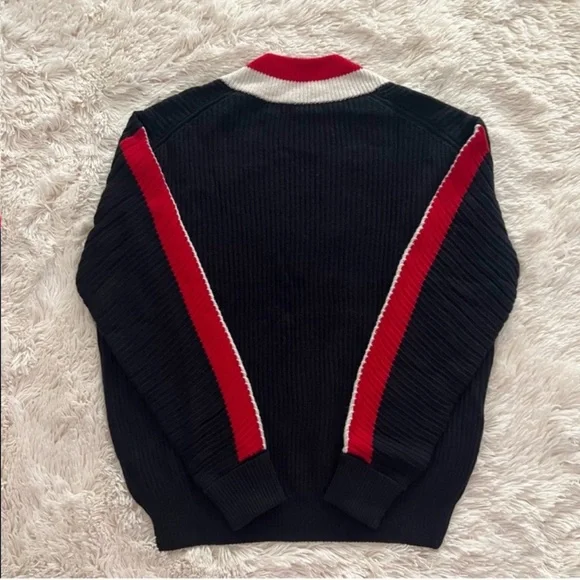 New! REISS London Striped Color Block Wool Blend Sweater - Picture 10 of 12